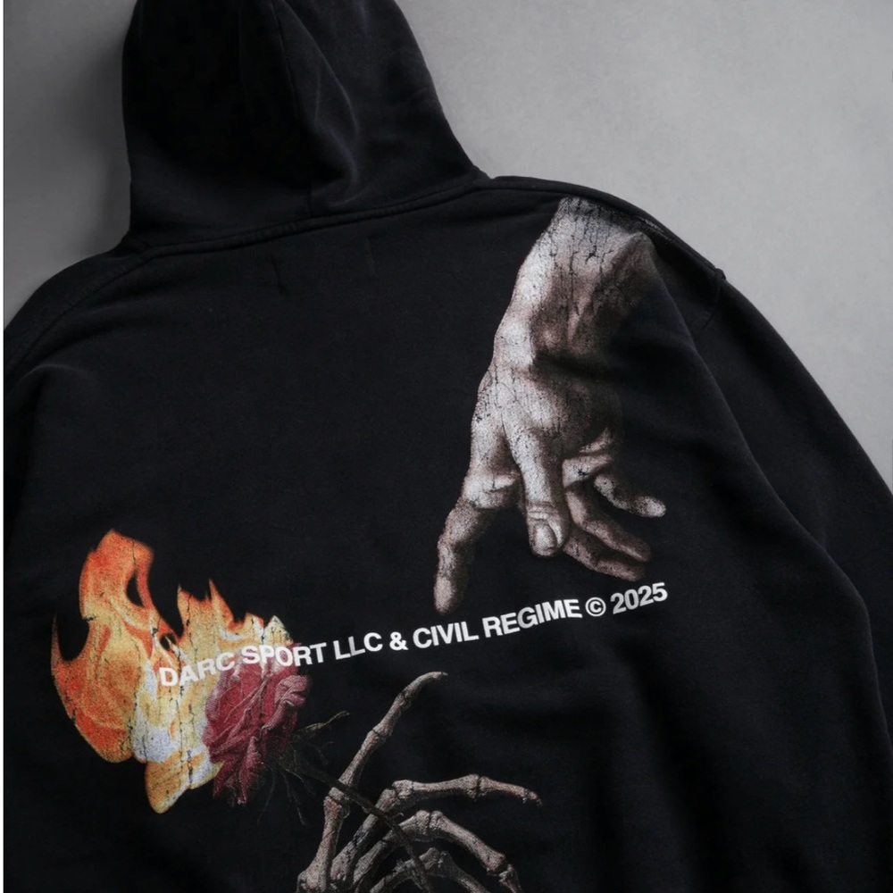 DARC SPORT X CIVIL REGIME ETERNAL FIRE HOODIE- 2XL